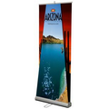 Dual Layered Retractable (Roll Up) Banner Stand - Wedge Up Style